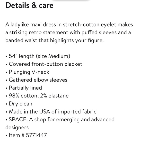 Cult Gaia Willow Eyelet Maxi Dress - Green - Picture 4 of 6